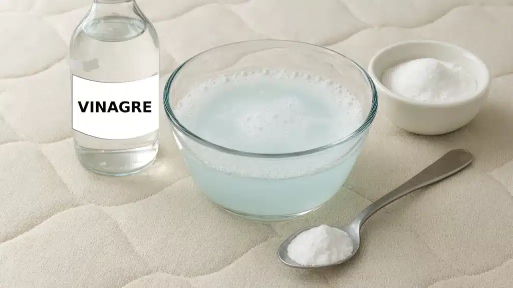 vinagre com bicarbonato de sódio